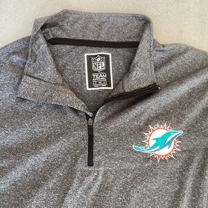 NFL Team Apparel Gray Quarter-Zip Sweatshirt